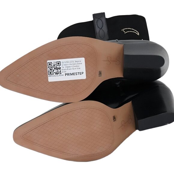 Jessica Simpson Tall Western Boots Black Gold Floral - US 9.5 M EU 40.5 - Picture 6 of 6